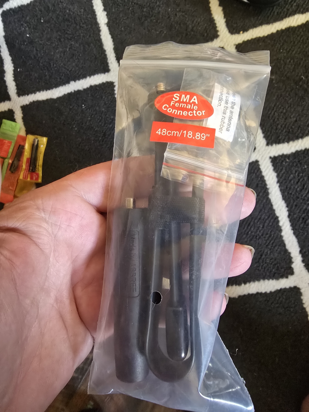 Black SMA Female Connector Antenna - 48cm